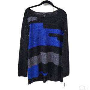 NEW Alfani Colorblock Tunic -  Large